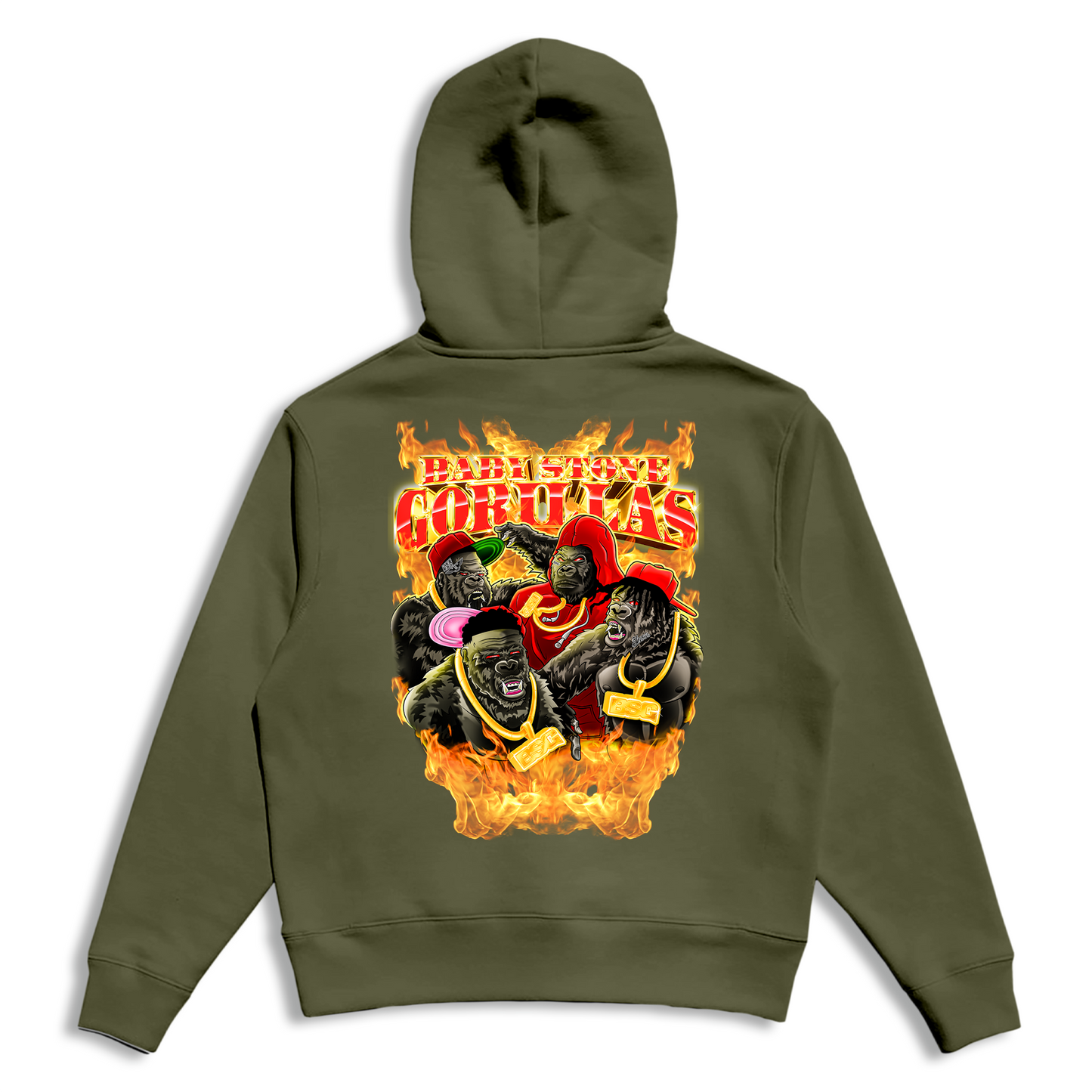BSG Flame Hoodie - Forest Green
