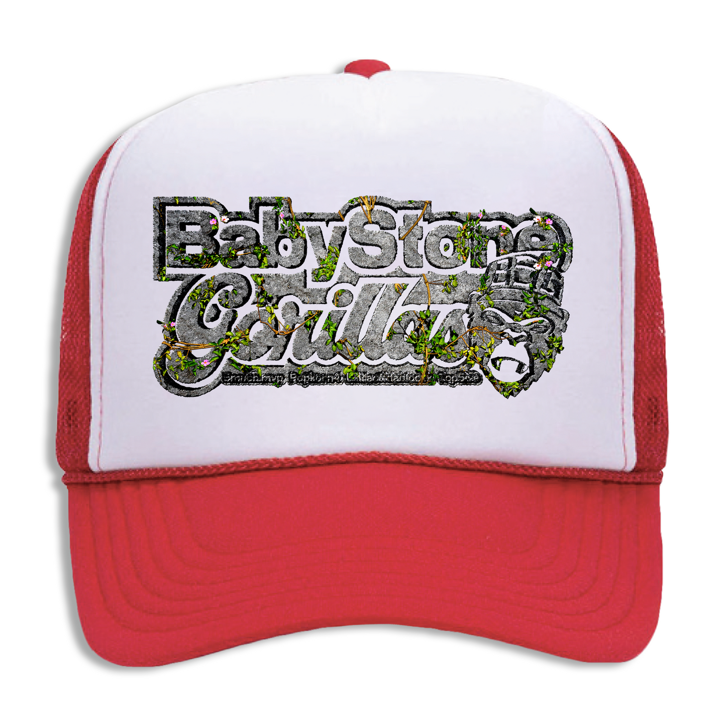 BSG Stone Logo Trucker Hat - Red/White