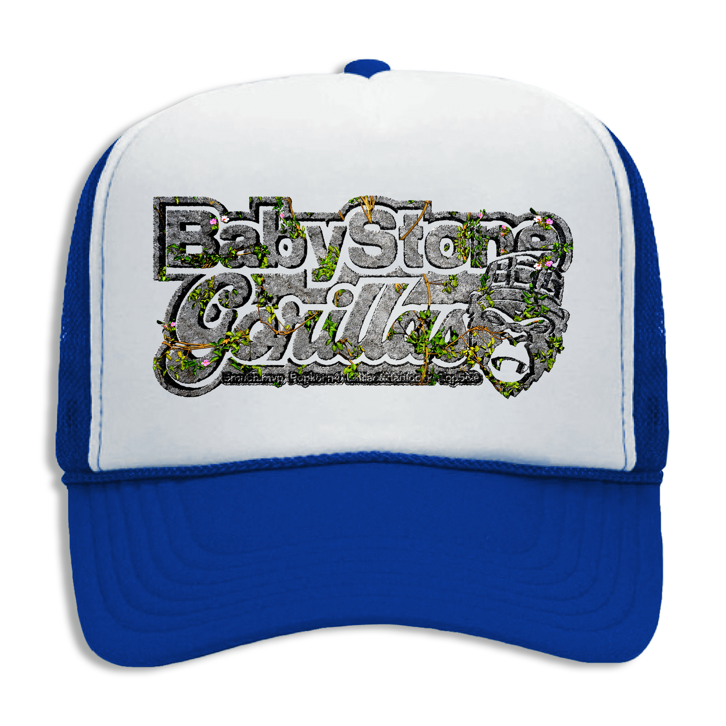 BSG Stone Logo Trucker Hat - Blue/White