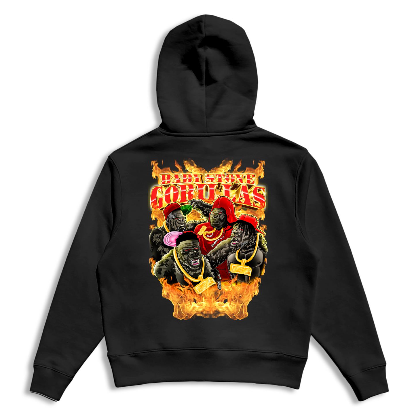 BSG Flame Hoodie - Black