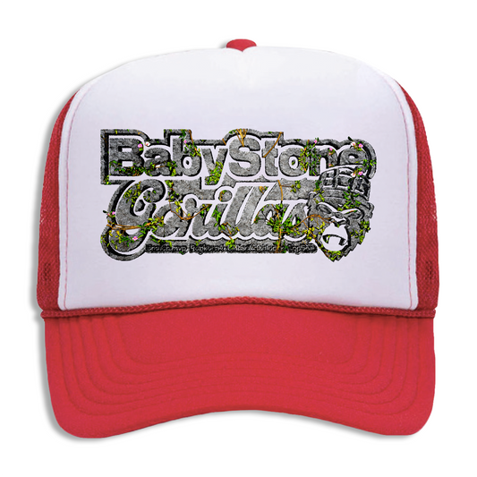 BSG Stone Logo Trucker Hat - Red/White